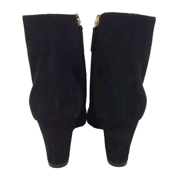 Salvatore Ferragamo Shirin Suede Ankle Boots US 4.5 34.5 Black New - Picture 5 of 14